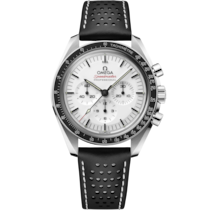 Speedmaster Moonwatch Professional 42 mm, Acier sur Bracelet en cuir - 31032425004002