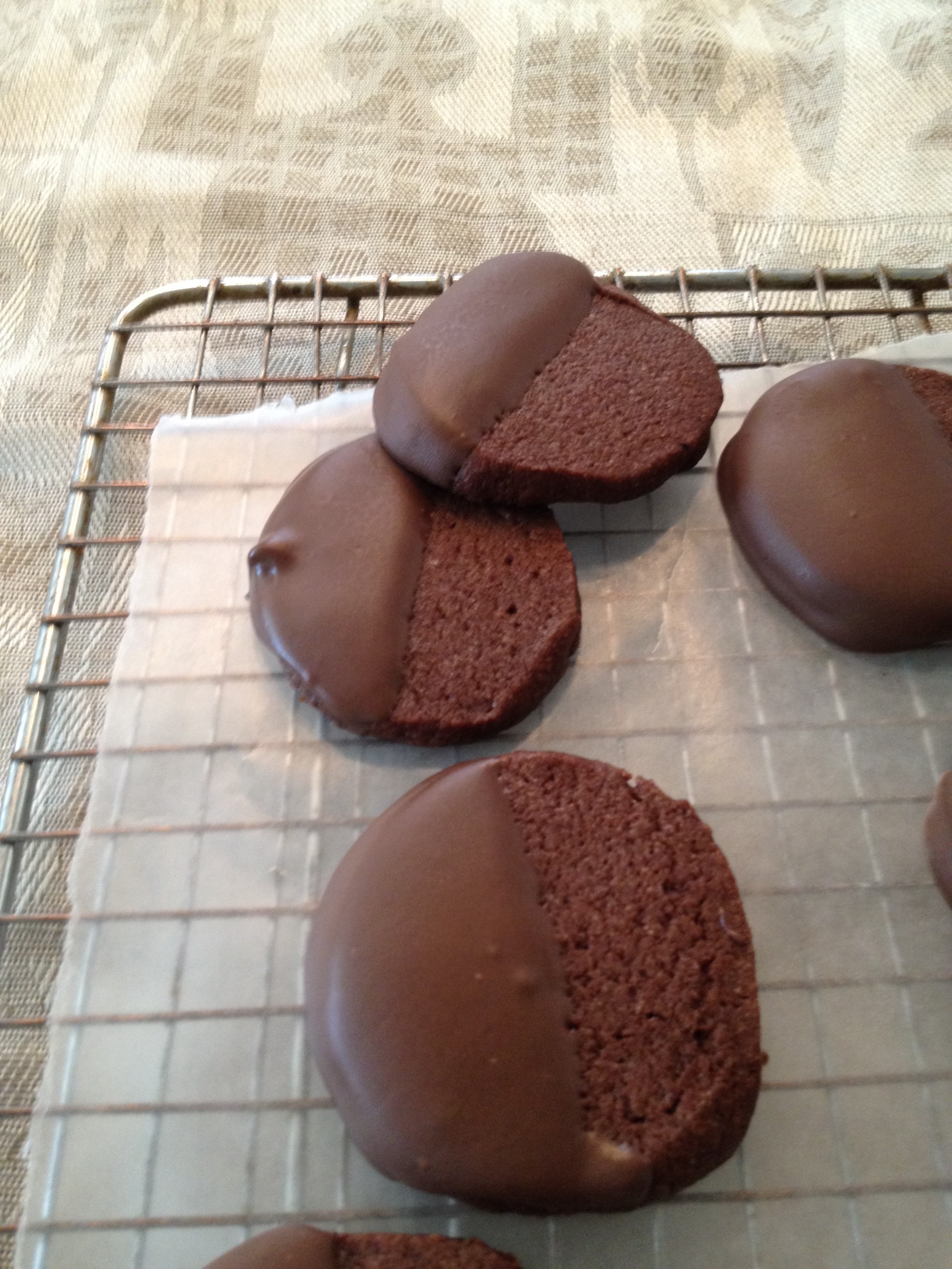 Chocolate Ice Box Cookies hark back to a bygone, bake-from-scratch era. (Photo by Cathy Thomas)