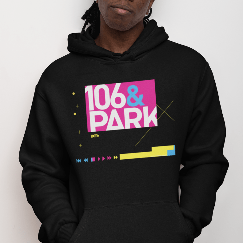 106 & Park Composition Hooded Sweatshirt