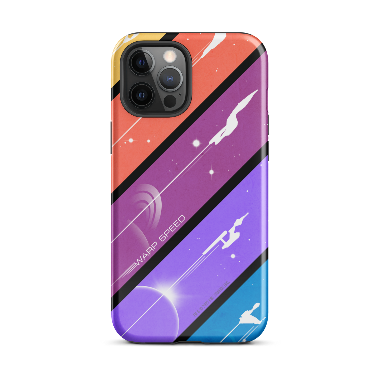 Star Trek Color Block Warp Speed Tough Phone Case - iPhone