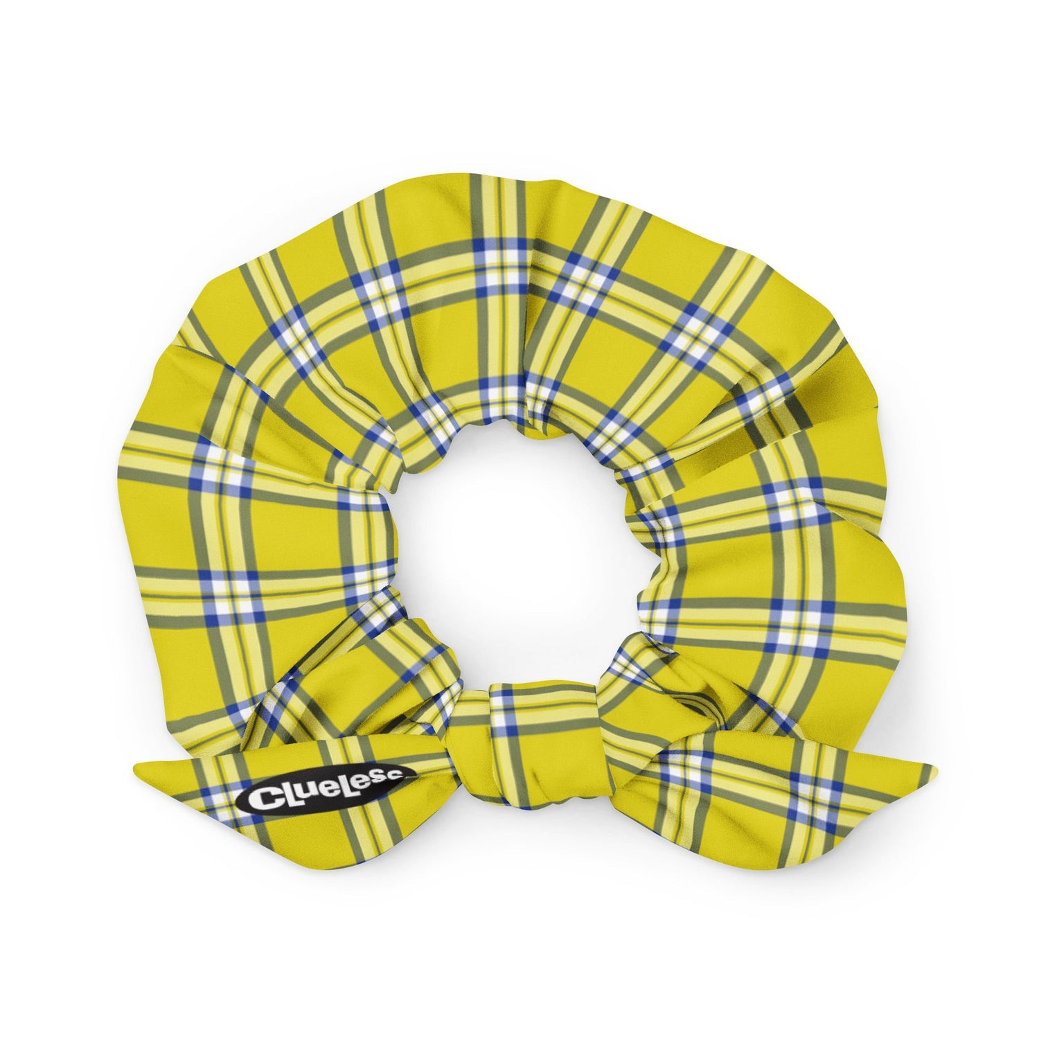 Clueless Yellow Plaid Scrunchie - Paramount Shop