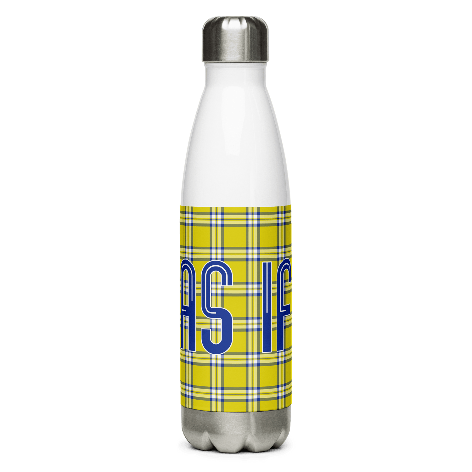 Clueless Yellow Plaid Stainless Steel Water Bottle - Paramount Shop