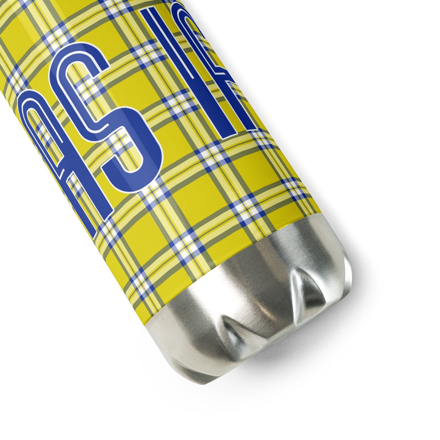 Clueless Yellow Plaid Stainless Steel Water Bottle - Paramount Shop