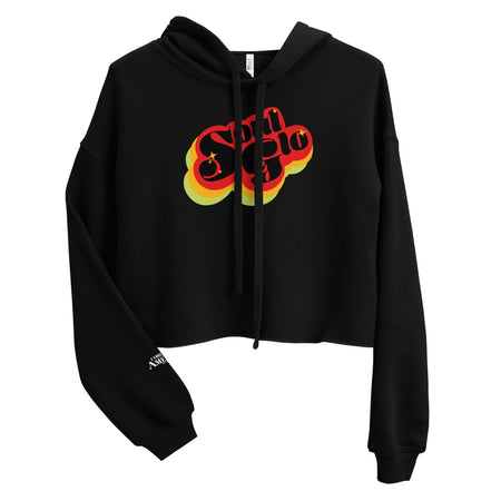 Coming To America Soul Glo Women's Fleece Crop Hooded Sweatshirt - Paramount Shop