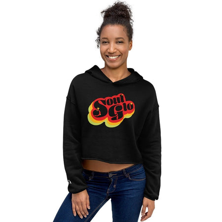 Coming To America Soul Glo Women's Fleece Crop Hooded Sweatshirt - Paramount Shop