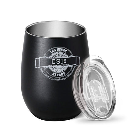 CSI: Crime Scene Investigation Logo Badge Wine Tumbler - Paramount Shop