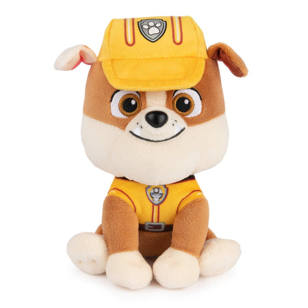 GUND Official PAW Patrol Rubble in Signature Construction Uniform Plush Toy, Stuffed Animal for Ages 1 and Up, 6" - Paramount Shop