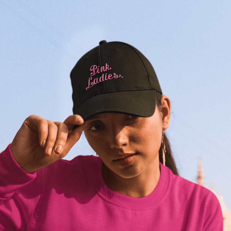 Grease Gorra clásica de mujer rosa