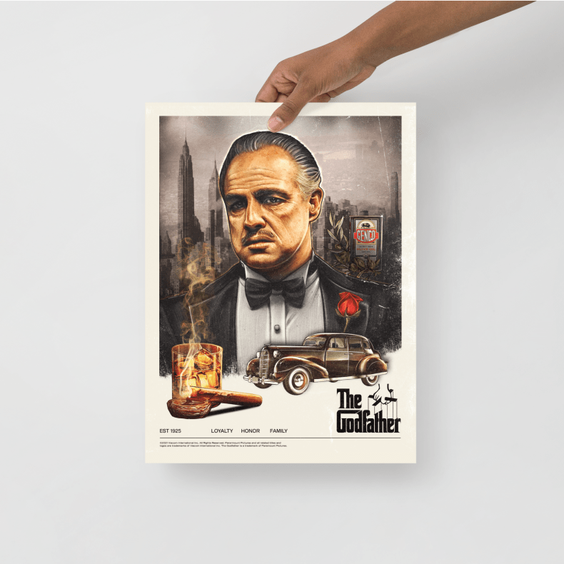 The Godfather Póster de papel mate premium de Don Corleone