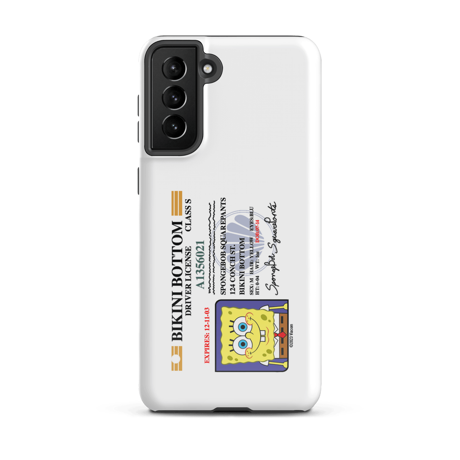 SpongeBob SquarePants SpongeBob Driver's License Tough Phone Case - Samsung - Paramount Shop