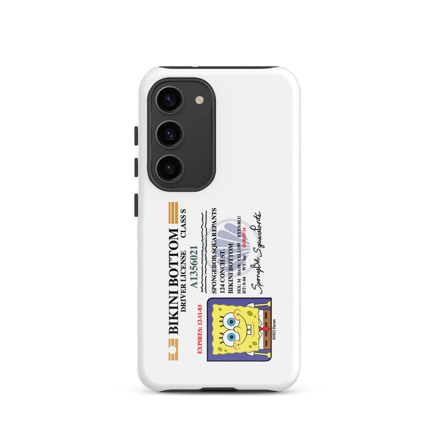 SpongeBob SquarePants SpongeBob Driver's License Tough Phone Case - Samsung - Paramount Shop