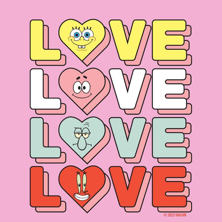 SpongeBob SquarePants Stacked Love Baby Bodysuit - Paramount Shop