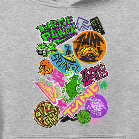 Teenage Mutant Ninja Turtles: Mutant Mayhem Sticker Medley Kids Hoodie - Paramount Shop