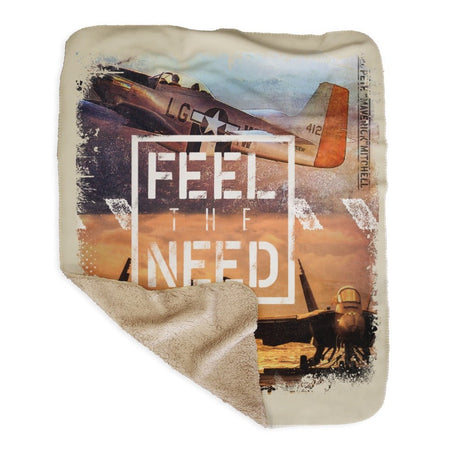 Top Gun: Maverick Feel The Need Sherpa Blanket - Paramount Shop