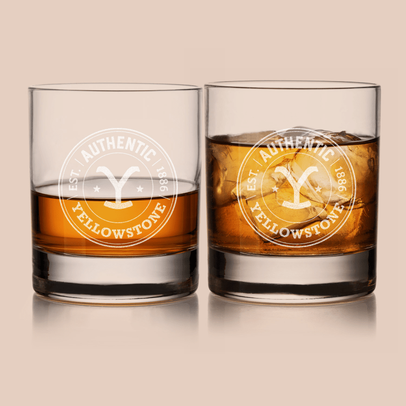 Yellowstone Authentic Y Logo Rocks Glass