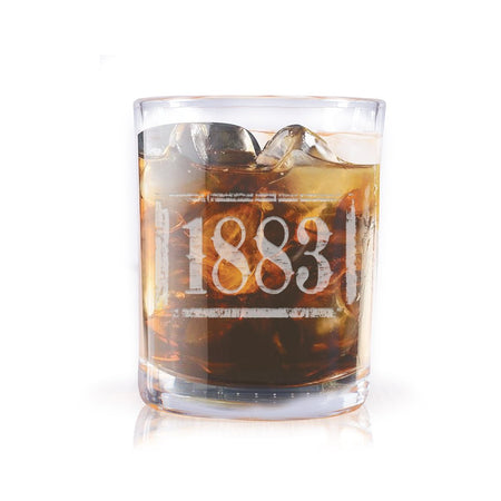 Yellowstone 1883 Logo Laser Engraved Rocks Glass - Paramount Shop