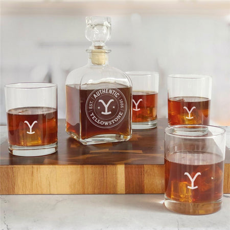 Yellowstone Authentic Y Logo Decanter Set - Paramount Shop