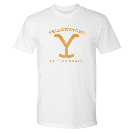 Yellowstone Dutton Ranch Distressed Logo Adult Short Sleeve T - Shirt - Paramount Shop