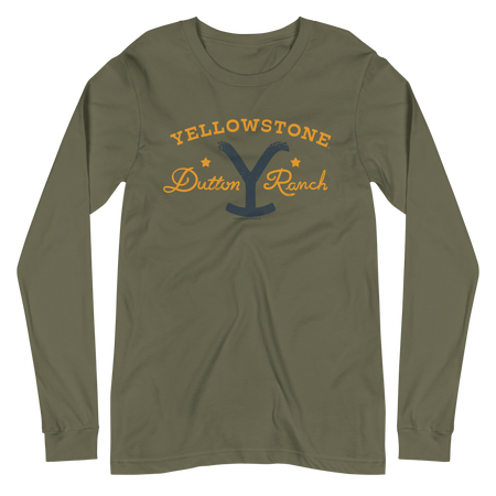 Yellowstone Dutton Ranch Star Adult Long Sleeve T - Shirt - Paramount Shop