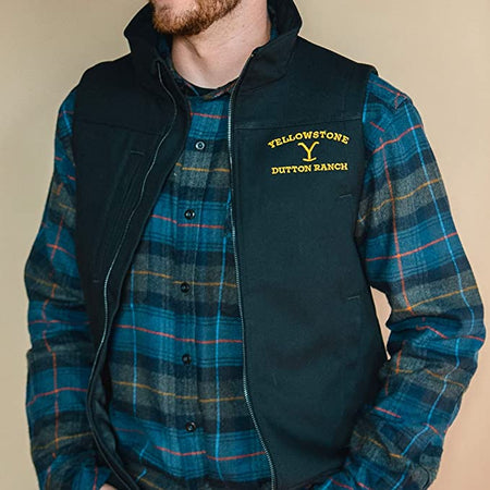 Yellowstone Logo As Seen On Canvas Vest - Paramount Shop