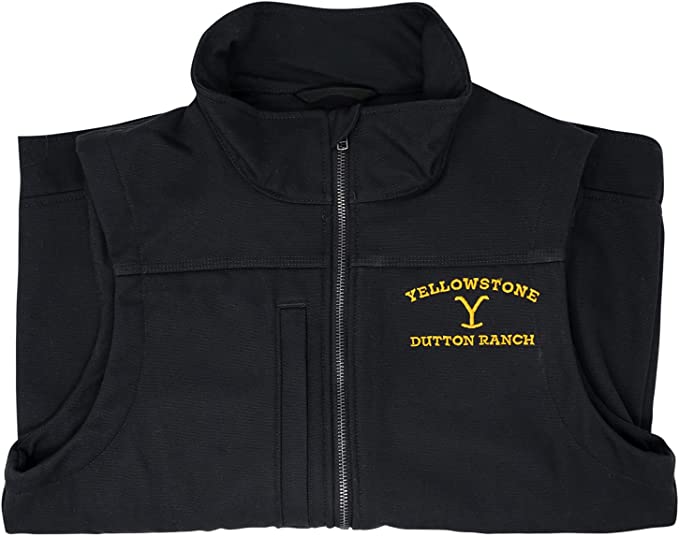 Yellowstone Logo As Seen On Canvas Vest - Paramount Shop