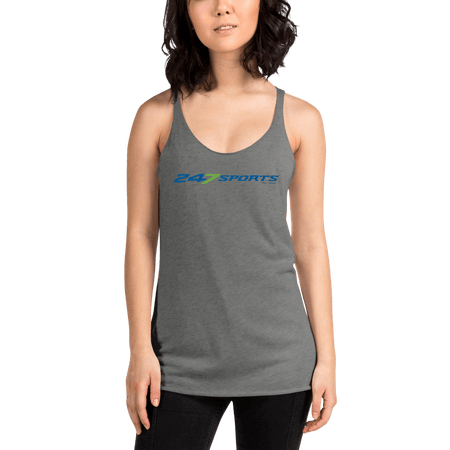 247 Sports Logo Women's Tri - Blend Racerback Tank Top - Paramount Shop