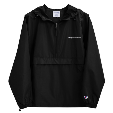 247 Sports White Logo Embroidered Packable Jacket - Paramount Shop