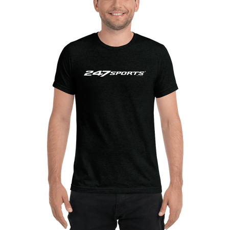 247 Sports White Logo Unisex Tri - Blend T - Shirt - Paramount Shop