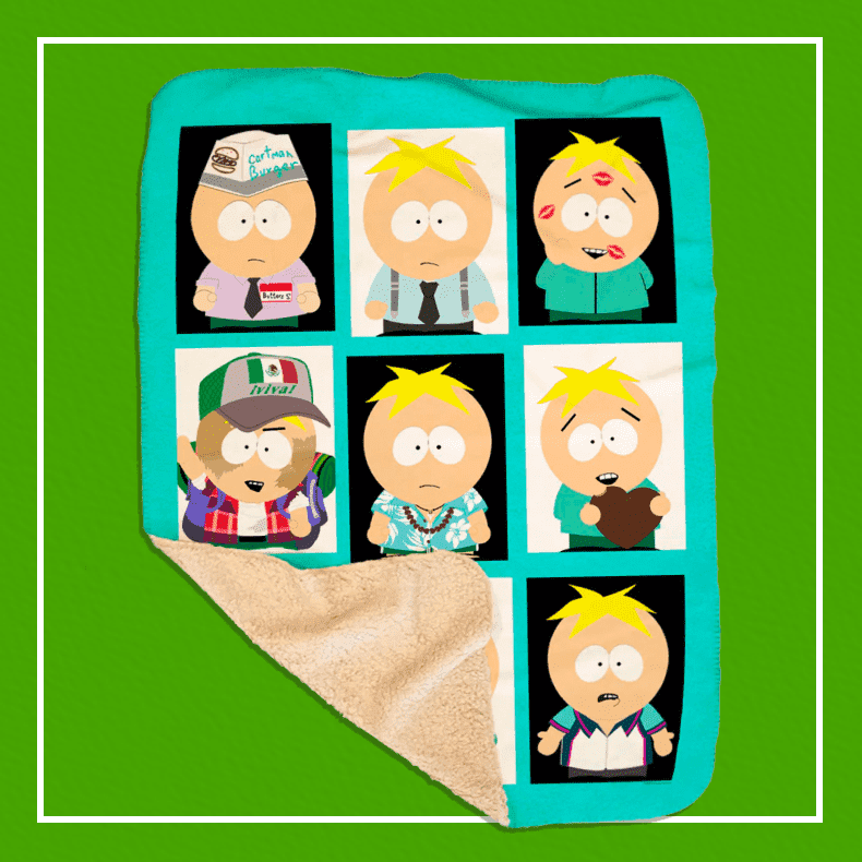 Visages de South Park de Butters Sherpa Couverture