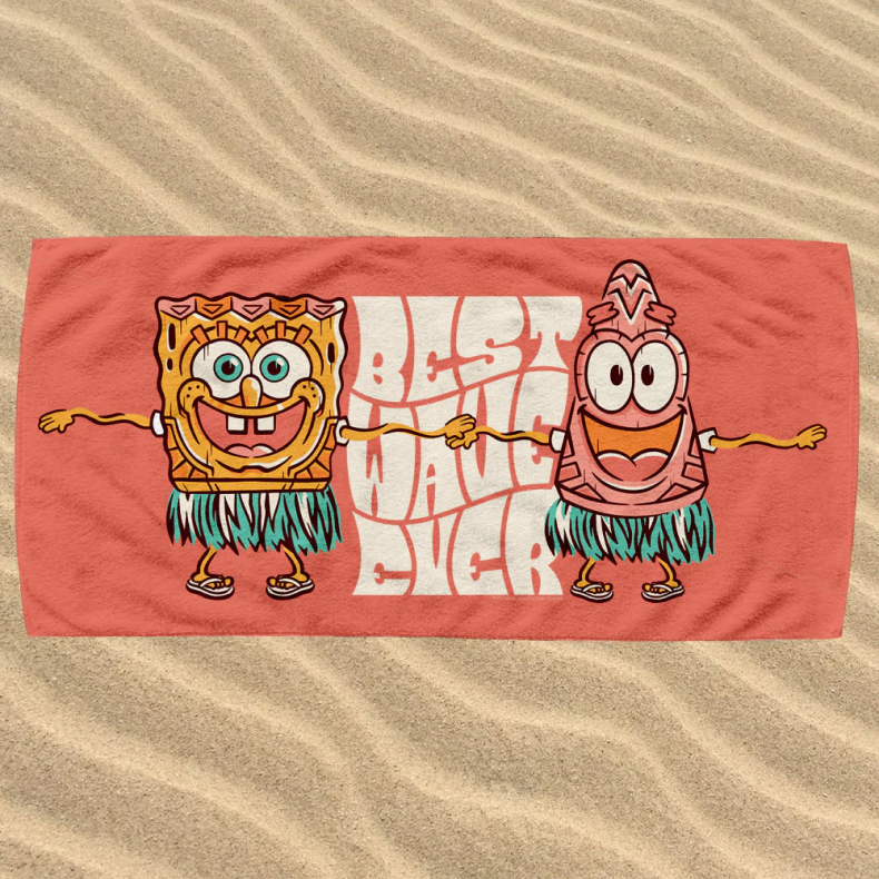 SpongeBob SquarePants Best Wave Ever Beach Towel