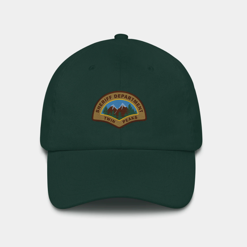 Twin Peaks Sheriff's Department Hut mit Stickerei