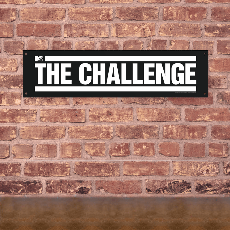 The Challenge Logo Panneau en métal