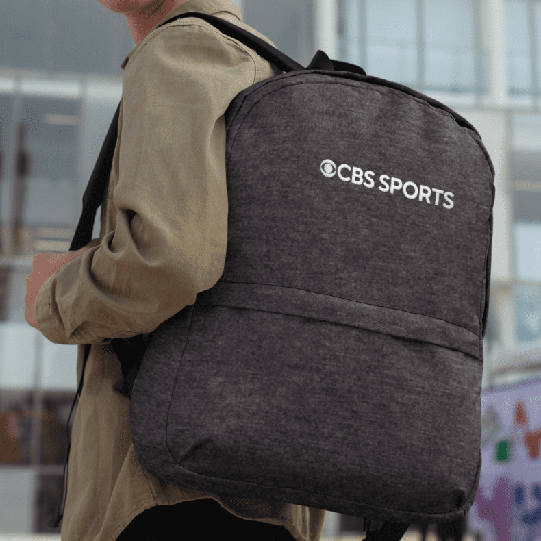 CBS Sports Logo Embroidered Backpack