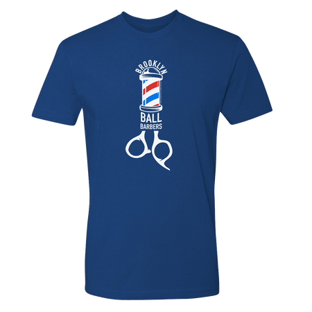 As Seen On Comedy Central Ball Barbers Logo Adult Short Sleeve T - Shirt - Paramount Shop