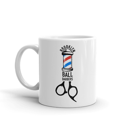 As Seen On Comedy Central Ball Barbers Logo White Mug - Paramount Shop