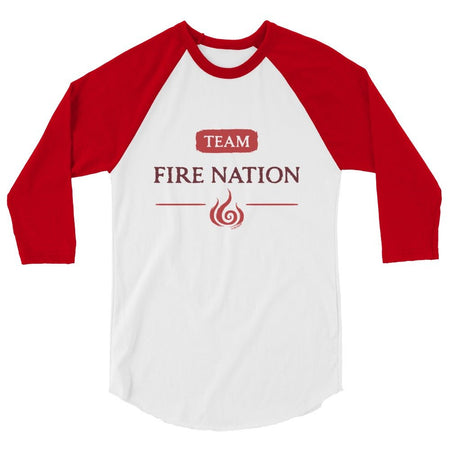 Avatar: The Last Airbender Team Fire Nation Unisex Raglan Shirt - Paramount Shop