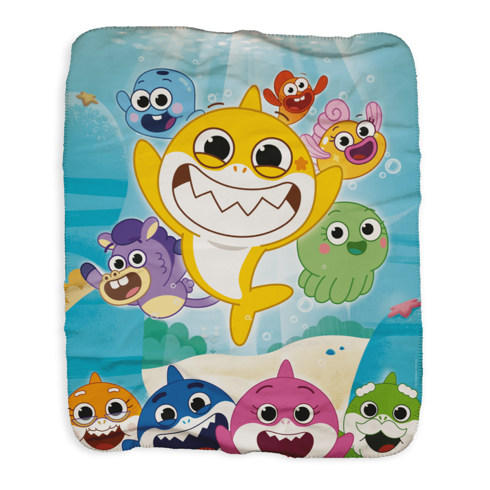 Baby Shark's Big Show Undersea World Sherpa Blanket - Paramount Shop