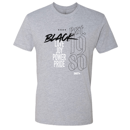 BET Love Joy Power Pride Adult Short Sleeve T - Shirt - Paramount Shop