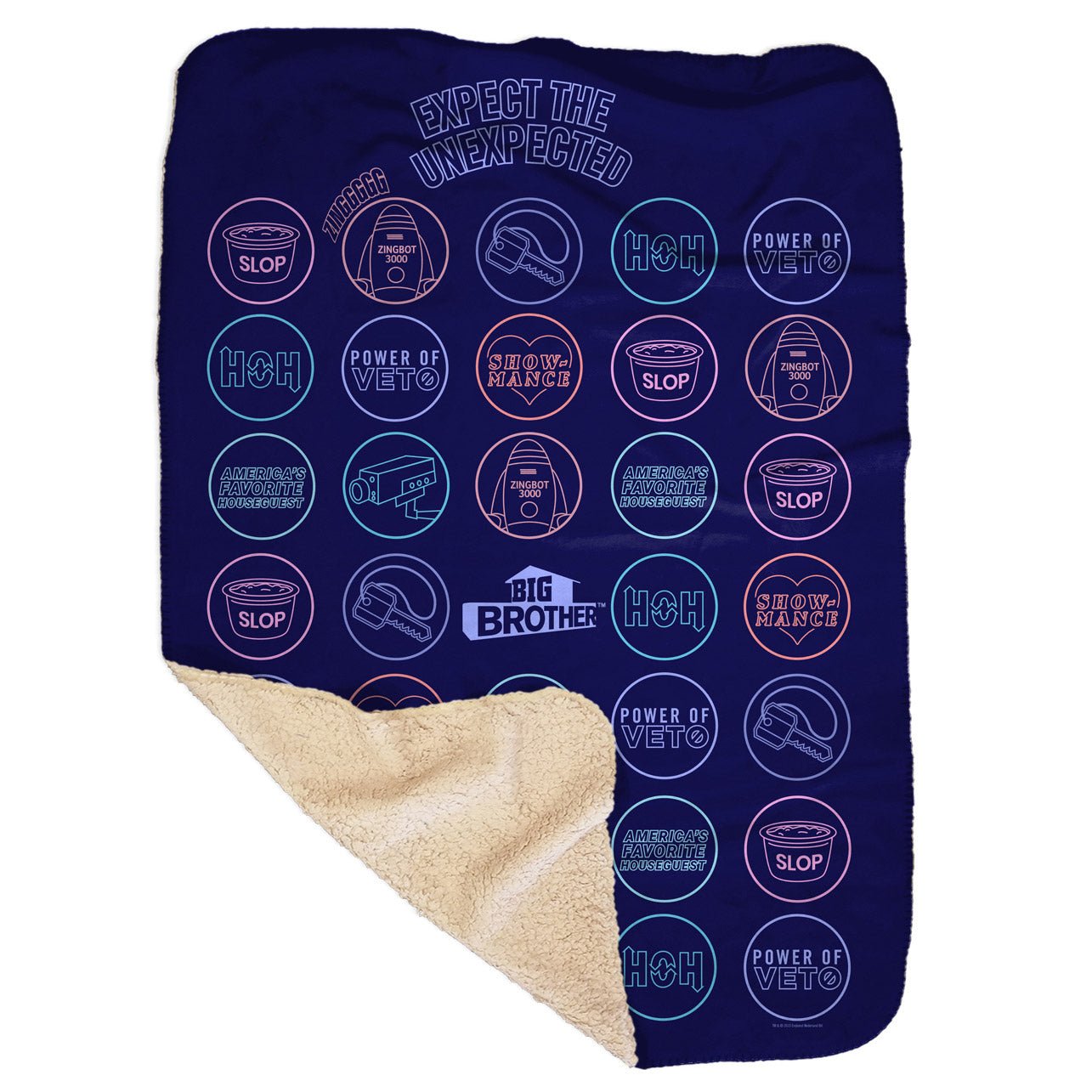 Big Brother Logo Mash Up Sherpa Blanket - Paramount Shop