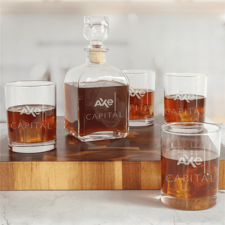 Billions Axe Capital Logo Decanter Set - Paramount Shop