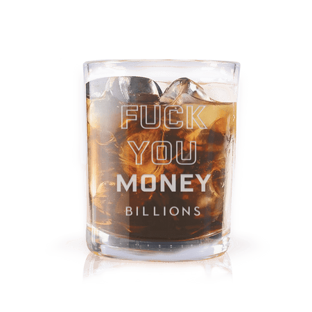 Billions Fuck You Money Laser Engraved Rocks Glass - Paramount Shop