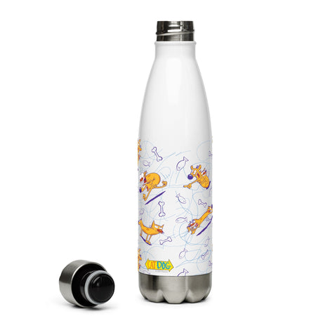 CatDog Pattern 17oz Stainless Steel Water Bottle - Paramount Shop