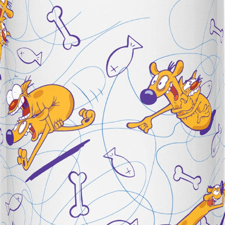 CatDog Pattern 17oz Stainless Steel Water Bottle - Paramount Shop