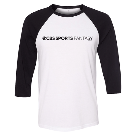 CBS Sports Fantasy Logo 3/4 Sleeve Baseball T - Shirt - Paramount Shop