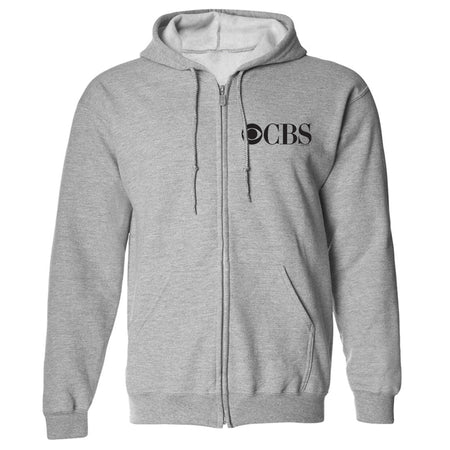 CBS Vintage Logo Fleece Zip - Up Hooded Sweatshirt - Paramount Shop