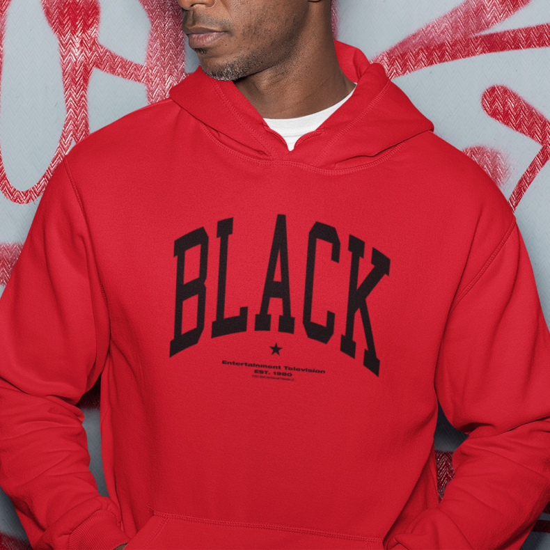 BET Sweat à capuche Collegiate noir