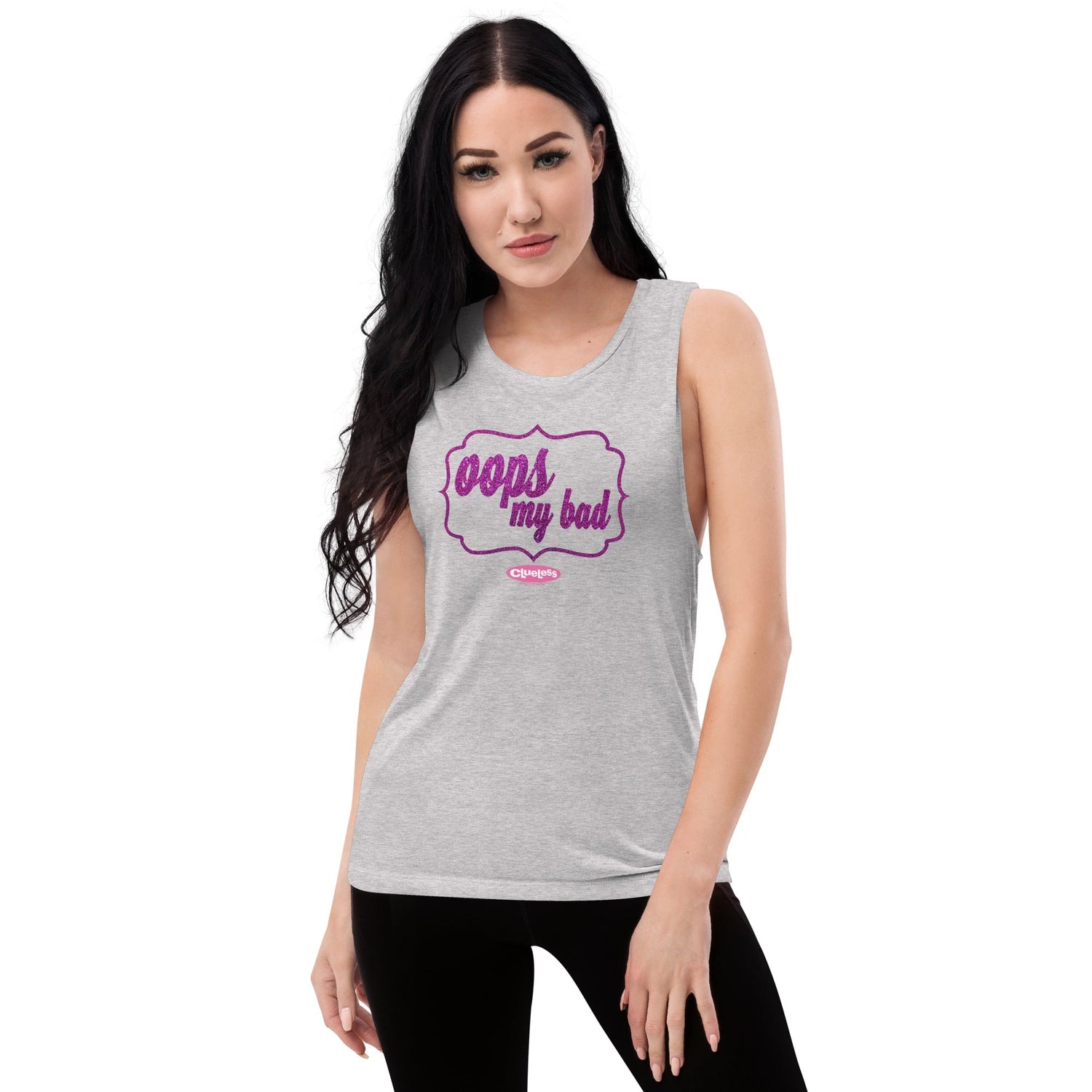 Clueless Oops My Bad Women's Muscle Tank Top - Paramount Shop