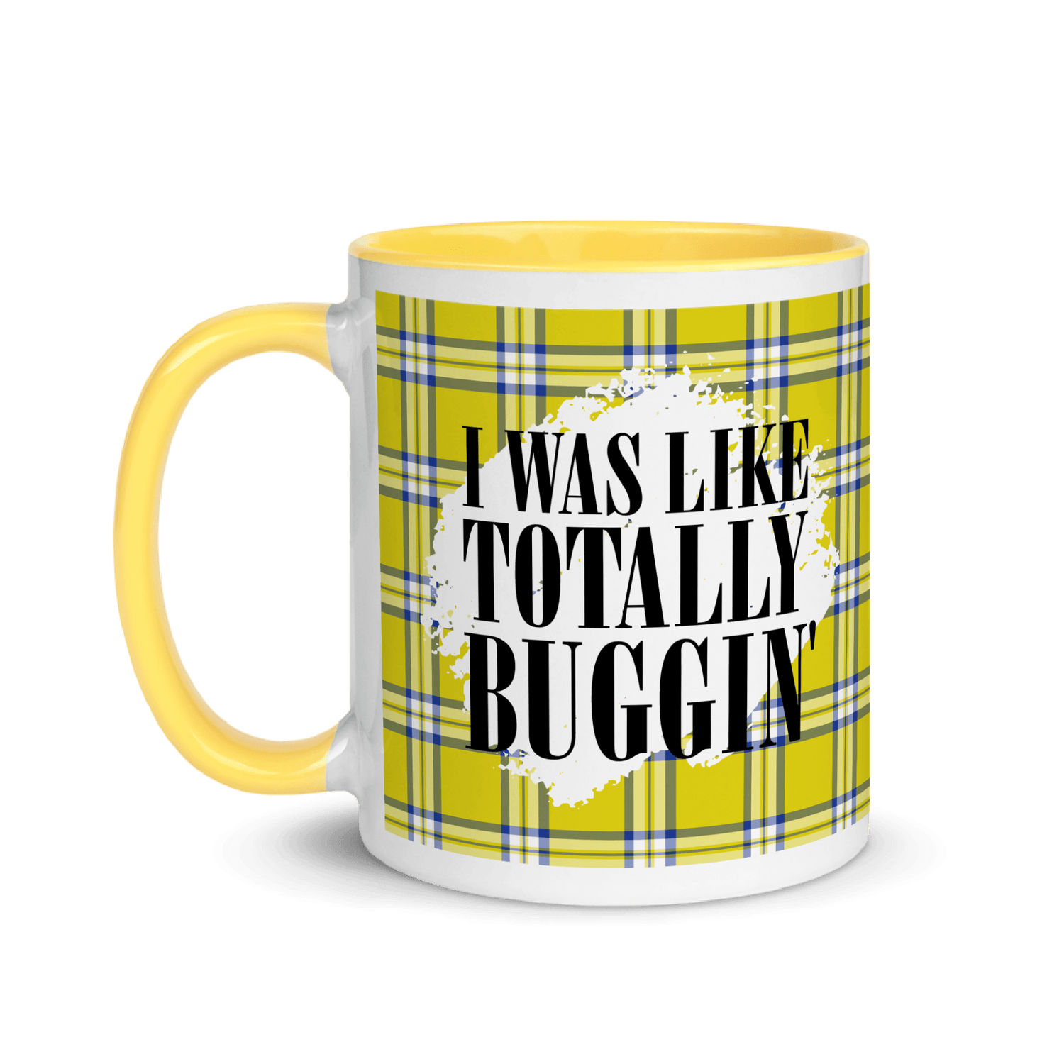 Clueless Yellow Plaid Two - Tone Mug - Paramount Shop