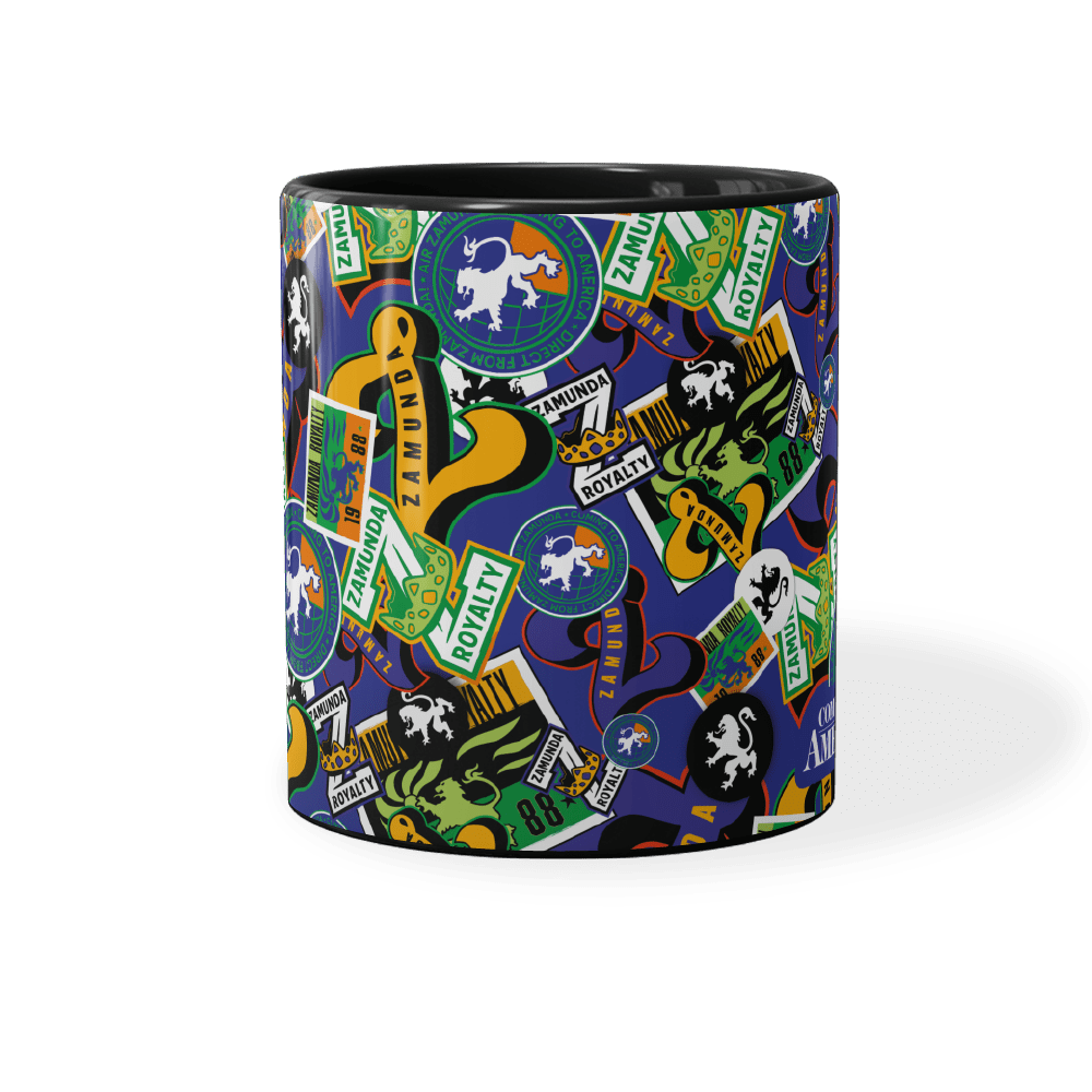 Coming To America Zamunda Pattern Black Mug - Paramount Shop