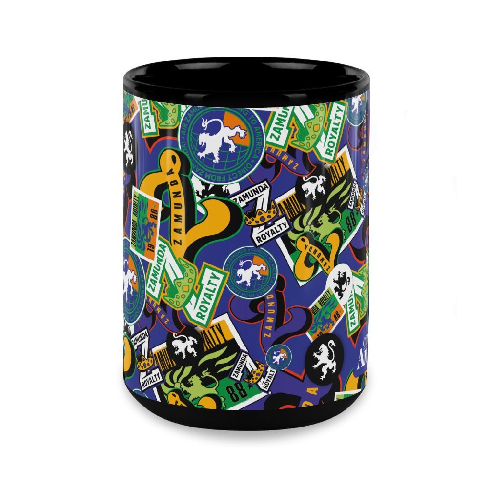 Coming To America Zamunda Pattern Black Mug - Paramount Shop